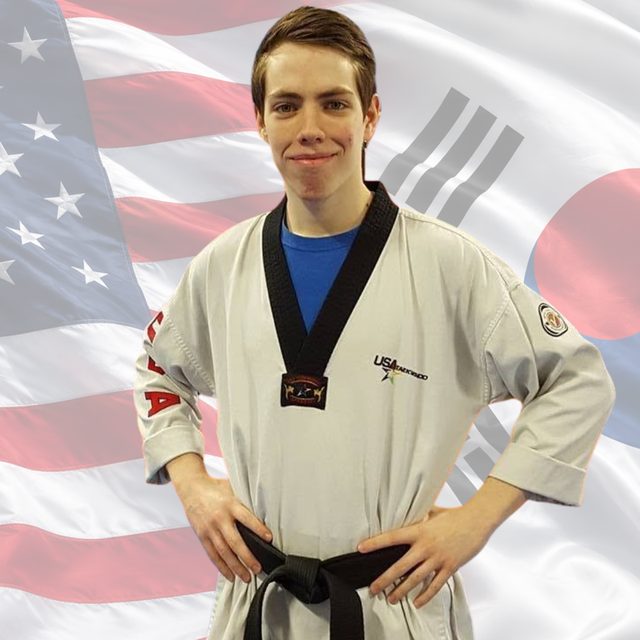 Master Morgan Hubbard in his dobok and black belt.